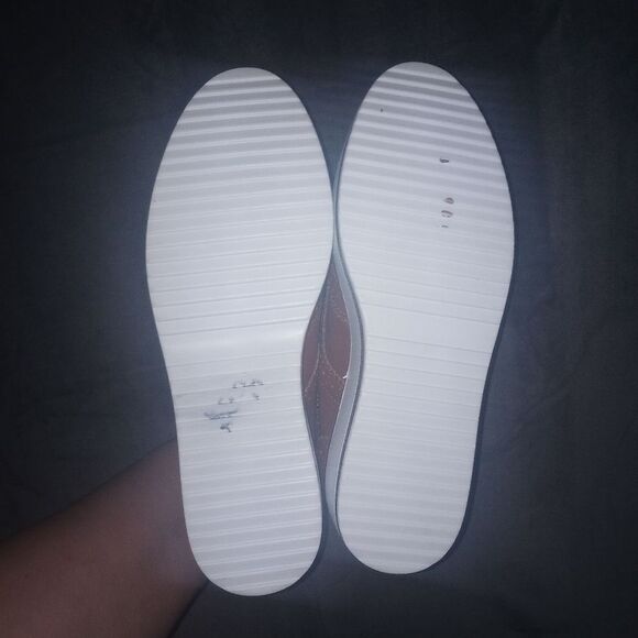 DADAWEN Brown Leather Platform Lace-Up Wingtips Oxfords Shoe Size 40 (9.5) EUC - Picture 6 of 11